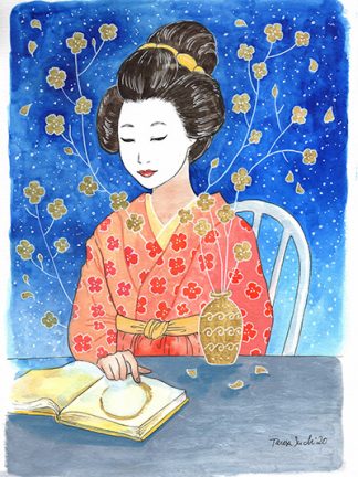 il·lustració geisha
